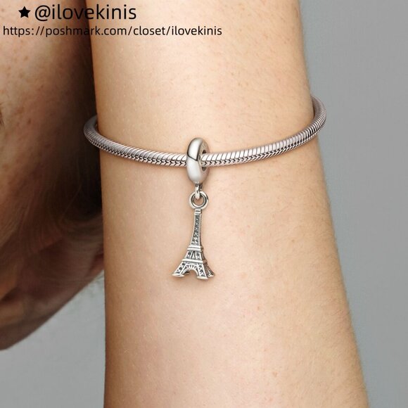 Pandora Paris Eiffel Tower Dangle Charm - Picture 3 of 5